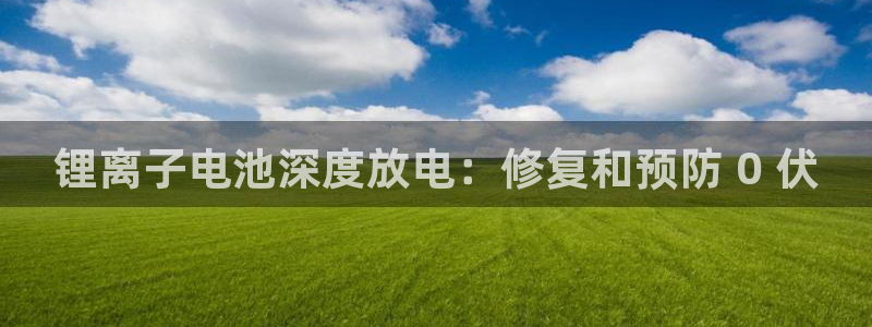尊龙新版app首页：锂离子电池深度放电：修复和预防 0 伏