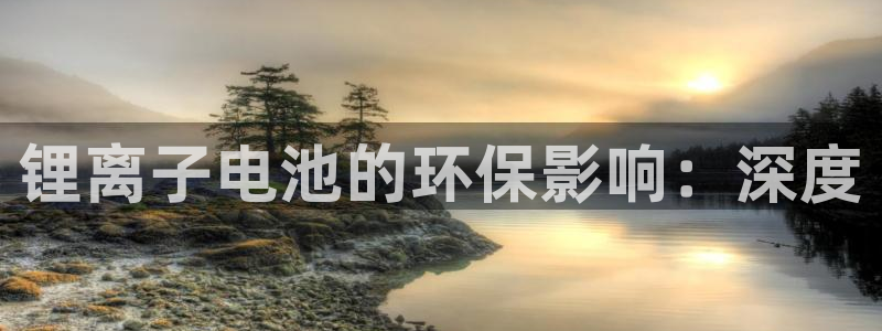 尊龙凯时充十万返现多少：锂离子电池的环保影响：深度