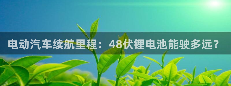 凯时k88最新：电动汽车续航里程：48伏锂电池能驶多远？